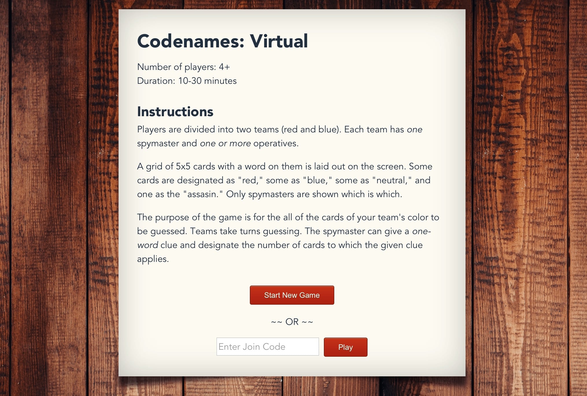 How To Play Codenames Online